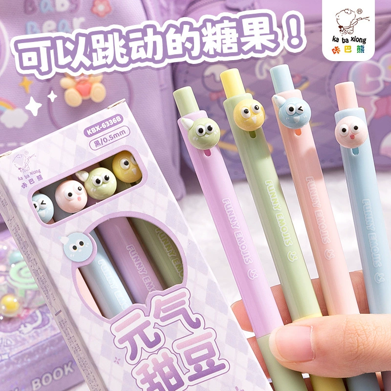 Neutral pen with high appearance ins style black pen for girls with good brushing questions and quick-drying water pen