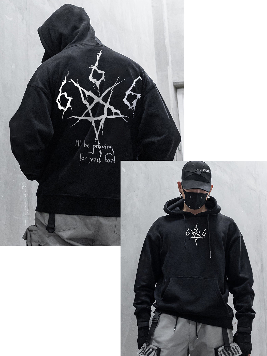 Estación independiente transfronteriza impresión digital para hombres y mujeres, parejas con capucha, suéter fresco de moda, ropa de otoño, blusa casual de otoño e invierno de Halloween