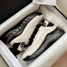 高版 气垫小香运动鞋女2025新款真皮透气增高厚底休闲系带老爹鞋