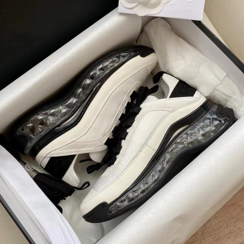 High Version Air Cushion Xiaoxiang Sports Shoes for Women 2025 New Style Genuine Leather Breathable Thick Sole Casual Lace-Up Dad Shoes