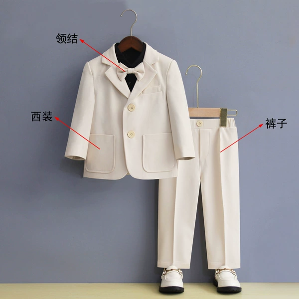 White suit, trousers, bow tie