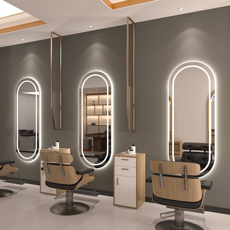 Espejo de corte de pelo de un solo lado, espejo de corte de pelo, espejo de corte de pelo simple, espejo de corte de pelo, pared, fábrica de salón de pelo