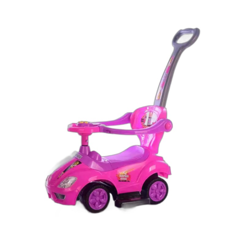 1 / 3 patineta para niños carro de torsión con barandilla de empuje para niños carro de juguete carro de balance image 6