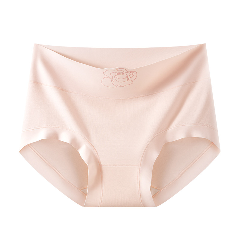 Cintura alta sin costuras, abdomen ensanchado, bragas para niñas 10A, entrepierna inferior de seda de morera, bragas de mujer sin caderas image 6