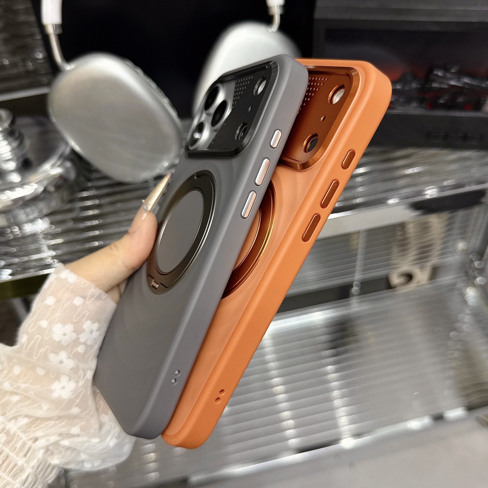 Magnetic Rotating Phone Case For Iphone Protective Cover_voghion.com