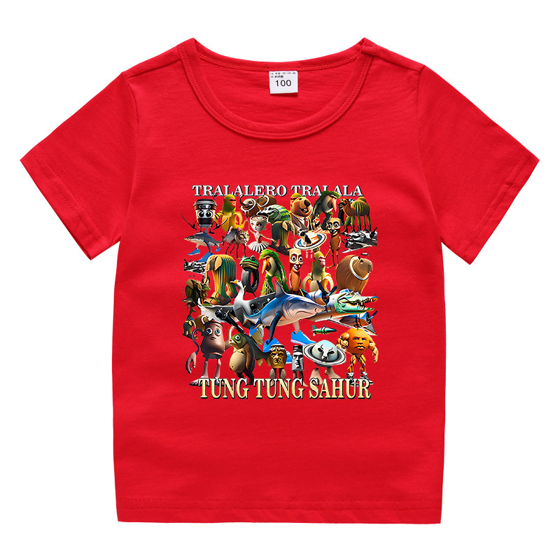 夏男の子服娘ラウンドネック Tシャツホットパンツ韓国風カジュアル半袖ボトムシャツスポーツ学生ショーツスーツ|undefined