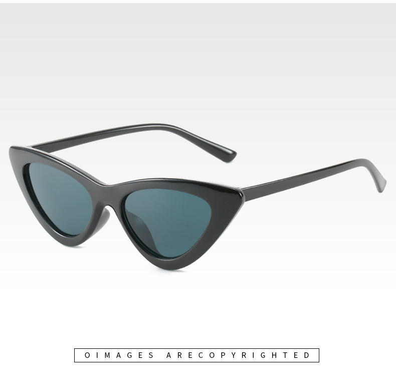 Cat Eye Glasses Style Fashion Solid Color Ac UV400 Protection Cat Eye Full Frame Women's Sunglasses