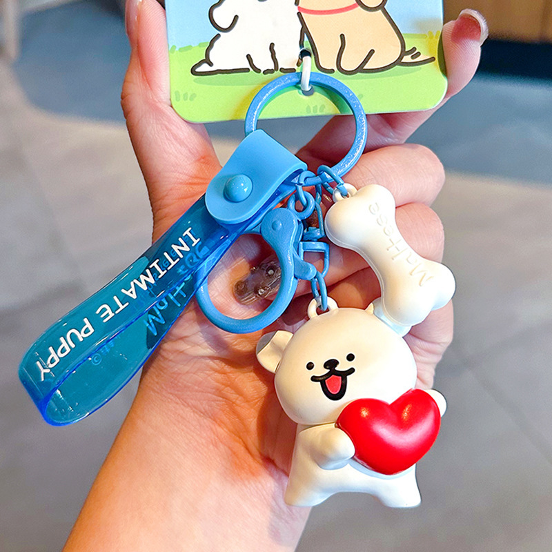 정품 라인 강아지-빅신 화이트