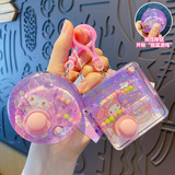 Sanrio, оригинальная игровая приставка, брелок для школьников, развлекательная игрушка, аксессуар на рюкзак, серия игр, антистресс