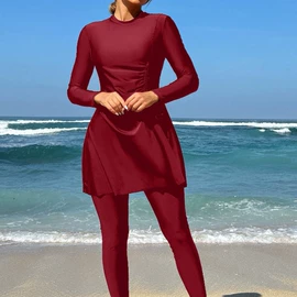 比基尼;连体泳衣;三件套泳装