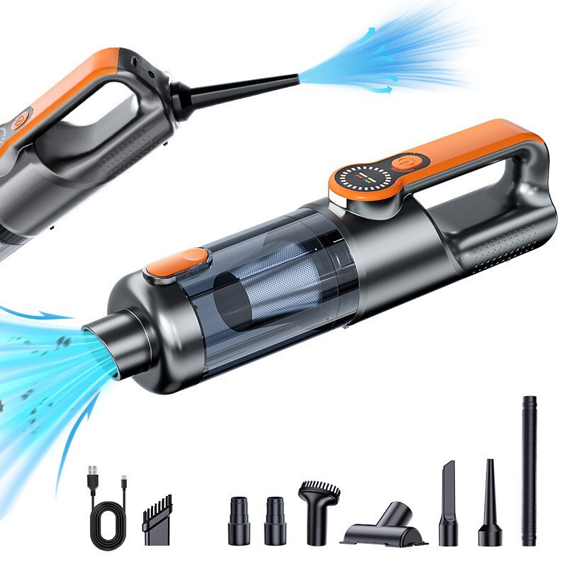 Car Vacuum Cleaner Wireless Handheld High-Power Wet and Dry Suction and Blowing Dust Collector One-Click Dust Dumping Cross-Border Best-Selling Model Car Vacuum Cleaner Wireless Handheld High-Power Wet and Dry Suction and Blowing Dust Collector One-Click Dust Dumping Cross-Border Best-Selling Model