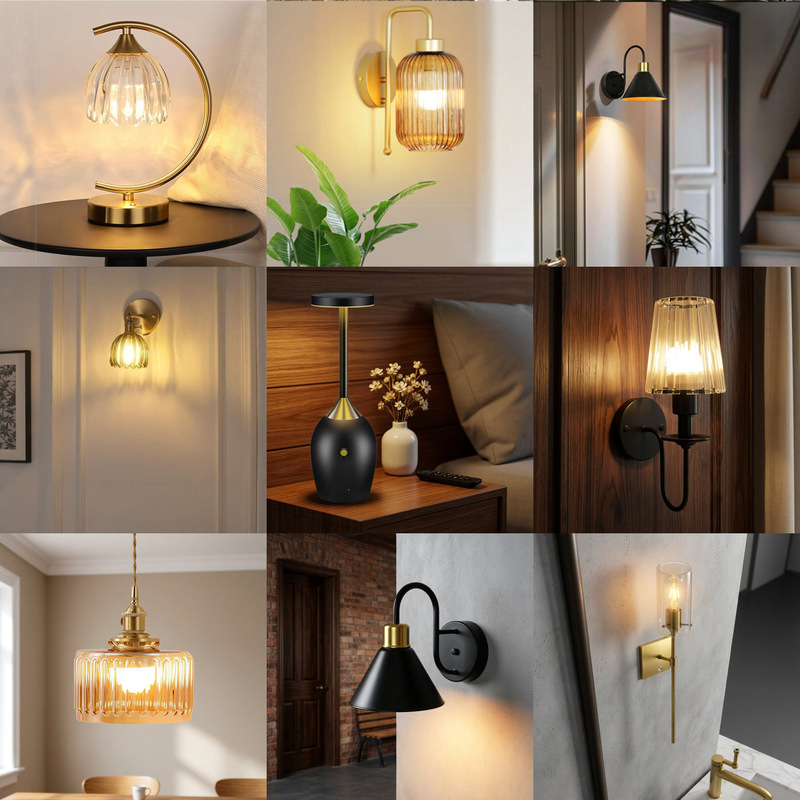 Amazon Wire-Free Charging Wall Lamp Nordic Modern Simple Country Retro Fabric Bedside Lamp for Home Bedroom Amazon Wire-Free Charging Wall Lamp Nordic Modern Simple Country Retro Fabric Bedside Lamp for Home Bedroom