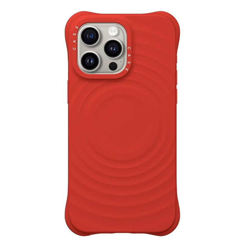 CASE新款柔雾紫刘宇宁纯色波漾MagSafe手机壳适用苹果iPhone16/15|undefined
