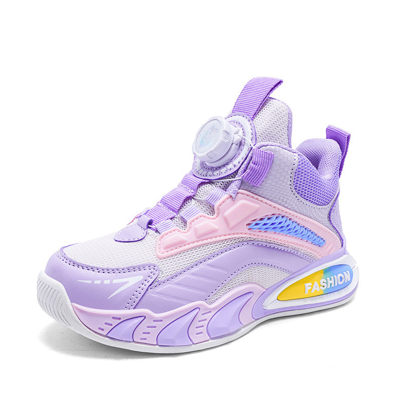 Girls' Medium and Large Kidsren's Basketball Shoes Lightweight Boys' Sports Shoes 2025 New Spring Leather Kidsren's Sports Shoes Girls' Medium and Large Kidsren's Basketball Shoes Lightweight Boys' Sports Shoes 2025 New Spring Leather Kidsren's Sports Shoes