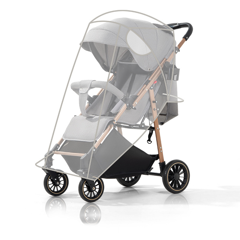 Cubierta de lluvia universal para carritos medianos - doble cremallera Eva