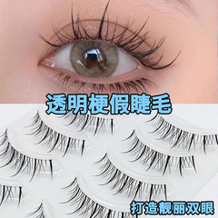 詩諾媚泰式假睫毛透明梗仙子毛惡魔COS日系芭比漫畫眼L11