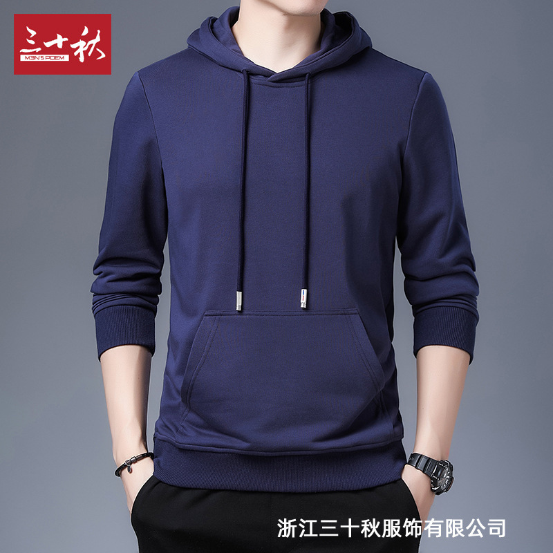 Thirty Autum Cotton Hooded Sweatshirt Men's Autum Thin T-Shirt Long-Sleeved Shirt Dad Autum Top Autum Loose Thirty Autum Cotton Hooded Sweatshirt Men's Autum Thin T-Shirt Long-Sleeved Shirt Dad Autum Top Autum Loose