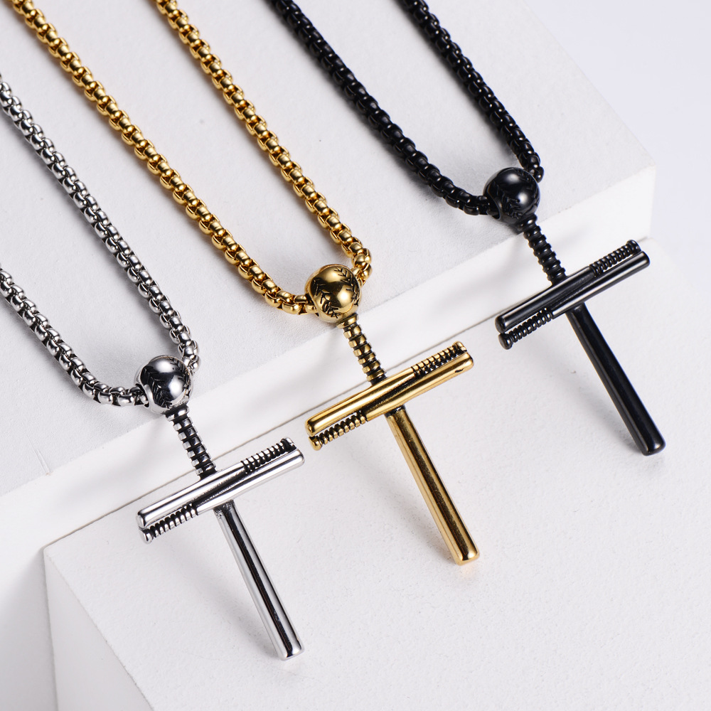 Stainless Steel 18K Gold Plated Fashion Polishing Cross display picture 5