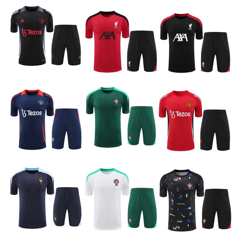 2425 Wholesale Paris Arsenal Juve Barcelona Training Suit Short Sleeve Adult Summer Pre-match Training Jersey suit 2425 Wholesale Paris Arsenal Juve Barcelona Training Suit Short Sleeve Adult Summer Pre-match Training Jersey suit