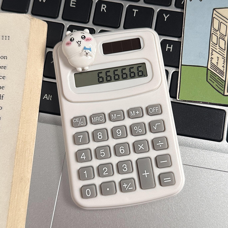 Calculadora de dibujos animados lindo creativo estudiante cultura de oficina producto de alto valor mini computadora portátil al por mayor