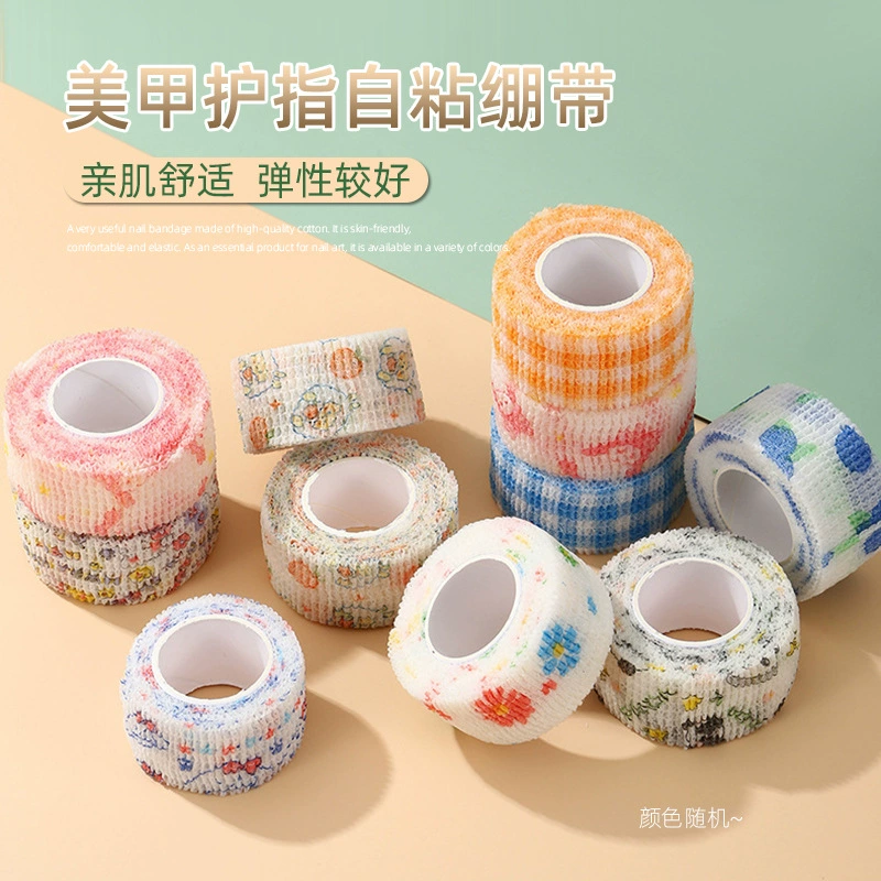 Японский стиль повязки для пальцев дышащая самоклеящаяся эластичная нетканая ткань для защиты от трения шлифовальные перчатки для ногтей