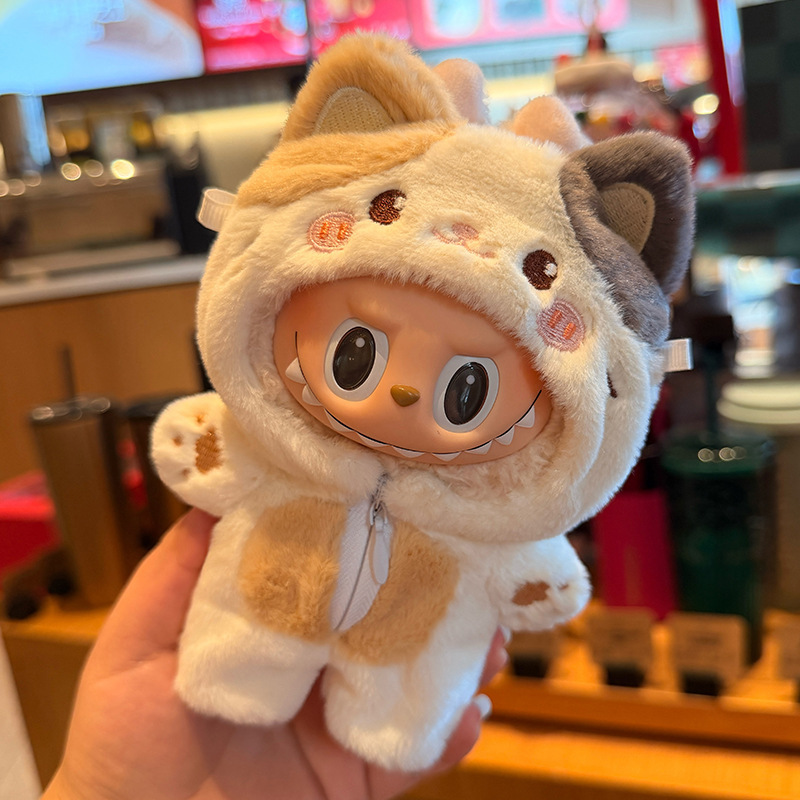 Labubu First, Second, and Third Generation Cat, Calico Cat, Rabbit, Elephant Clothing Set, Baby Clothes, Dress-Up, Labubu Accessories