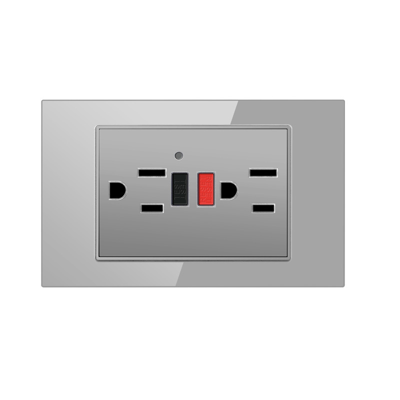 Enchufe de protección contra fugas estándar estadounidense GFCI 118 tipo 15A, 110-250V