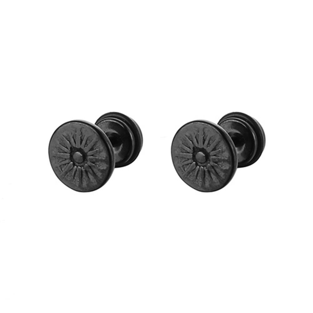 Fashion Sun Stainless Steel Plating Ear Studs 1 Piece
