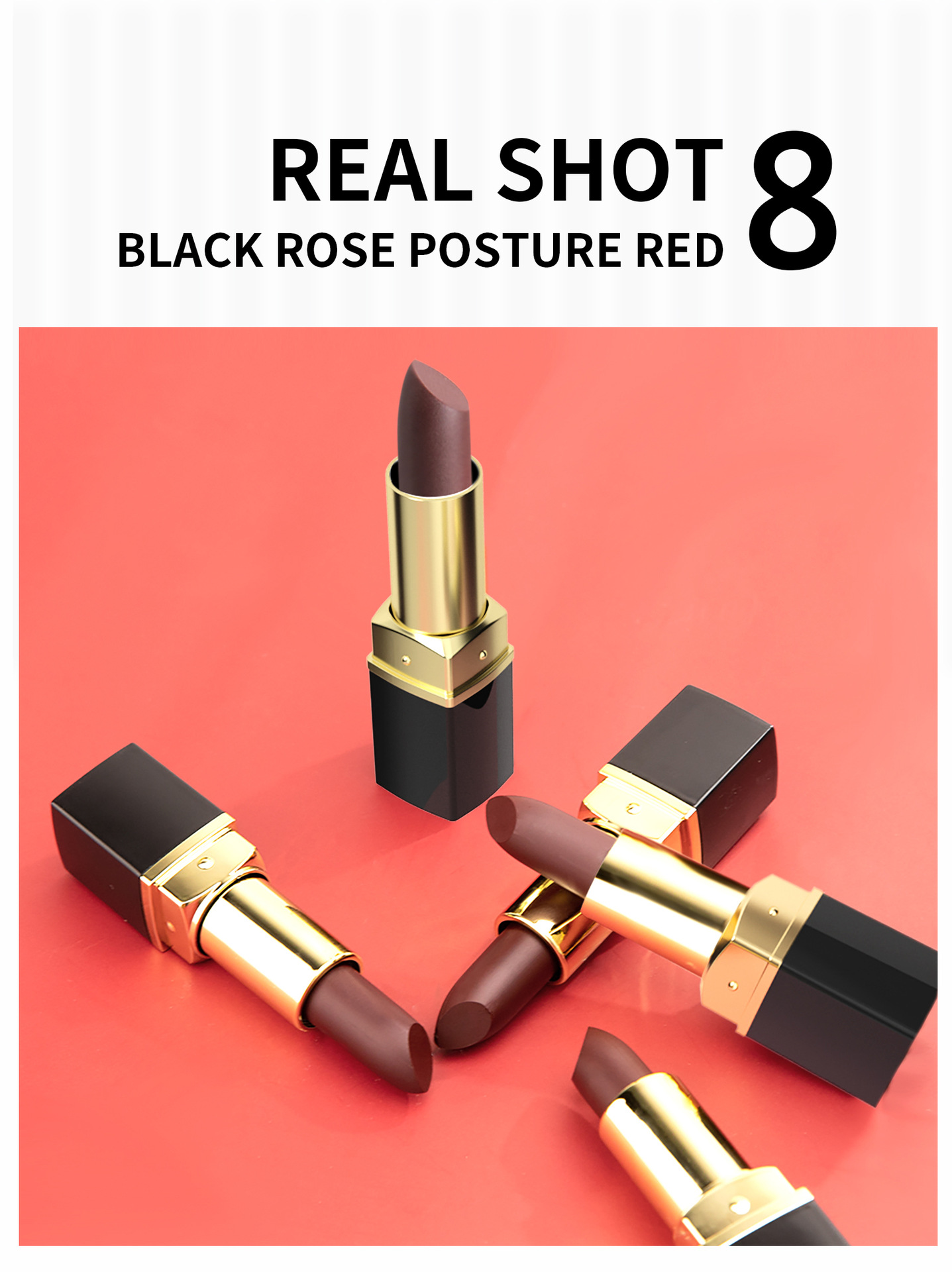 YANQINA Yanqina Black Rose Lipstick, a temperature-sensitive gradient lipstick that maintains makeup and color, is moisturizing and color-changing undefined