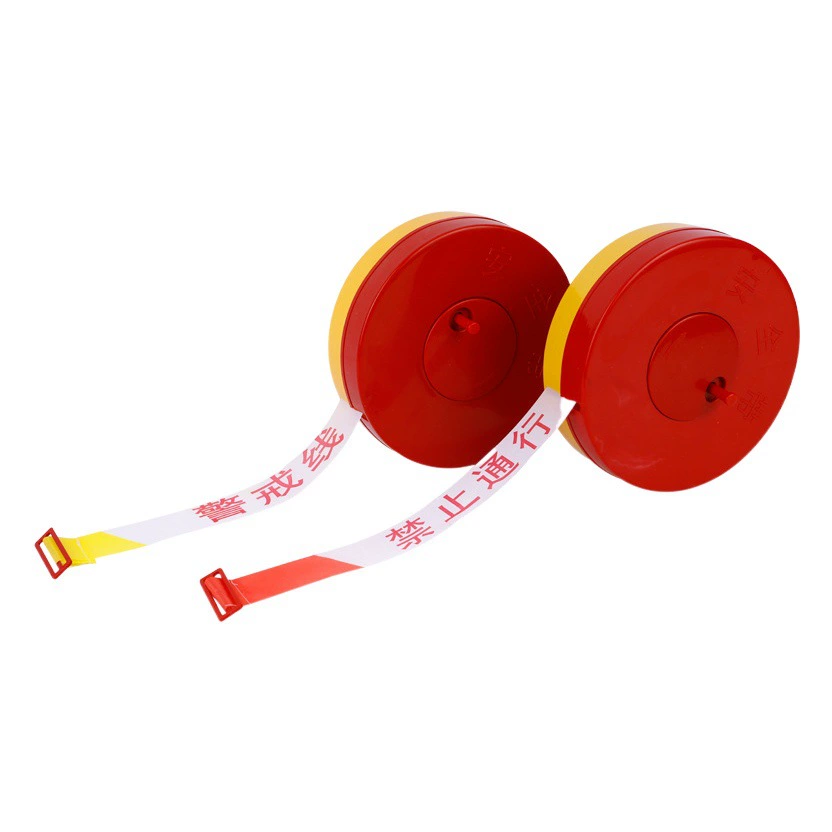 Заводская поставка кордон 100 метров в штучной упаковке изоляционный ремень предупреждающий ремень полиэфирная ткань дорожные знаки