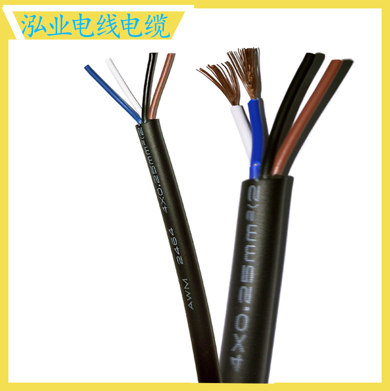 纯铜芯电线1/2/3/4/5芯电器用线包邮量大从优高阻燃