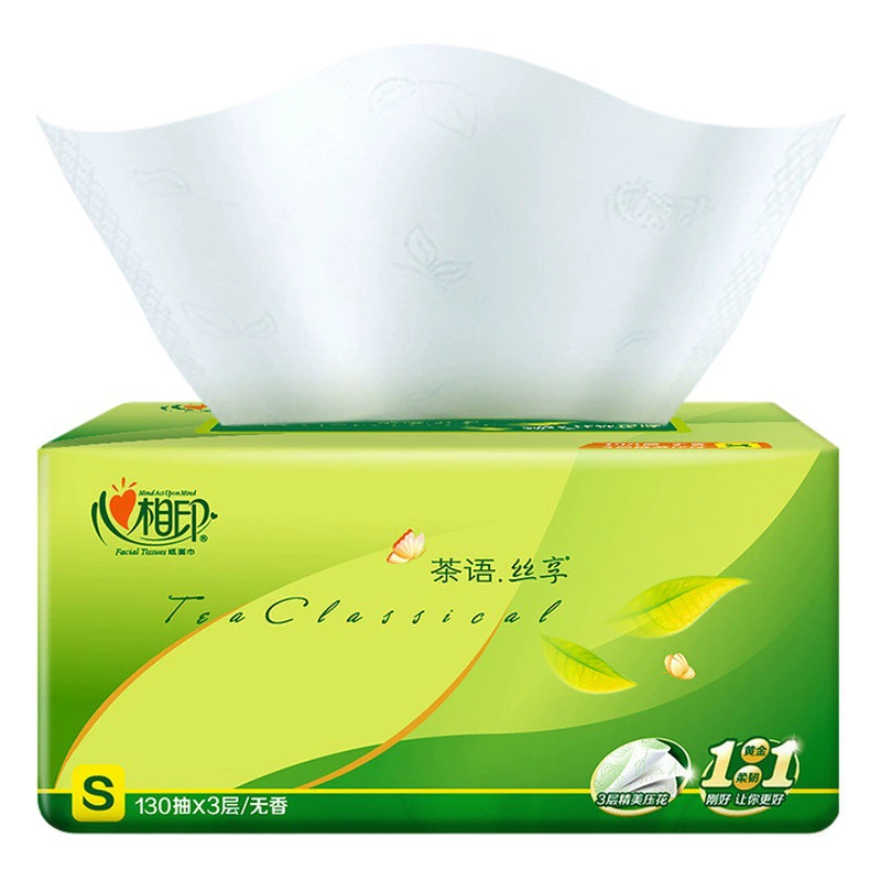 Оптовая продажа коробок для салфеток в стиле чайной тематики Xinxiangyin, 130 листов в коробке, домашние салфетки, оптовая продажа бумажных салфеток.