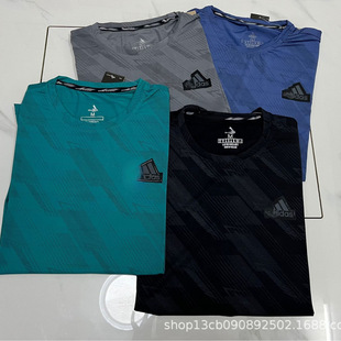 Summer New Sports Quick-Drying Fitness Basketball Sports T-Shirt Breathable Sweat-Wicking Training Running Loose Top for Men