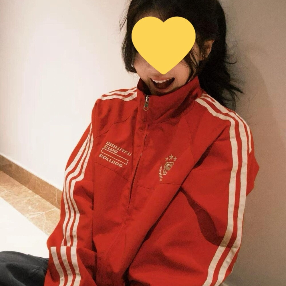 American-style autumn red jacket for women, new early autumn design, niche stand-up collar short sports windbreaker jacket, trendy