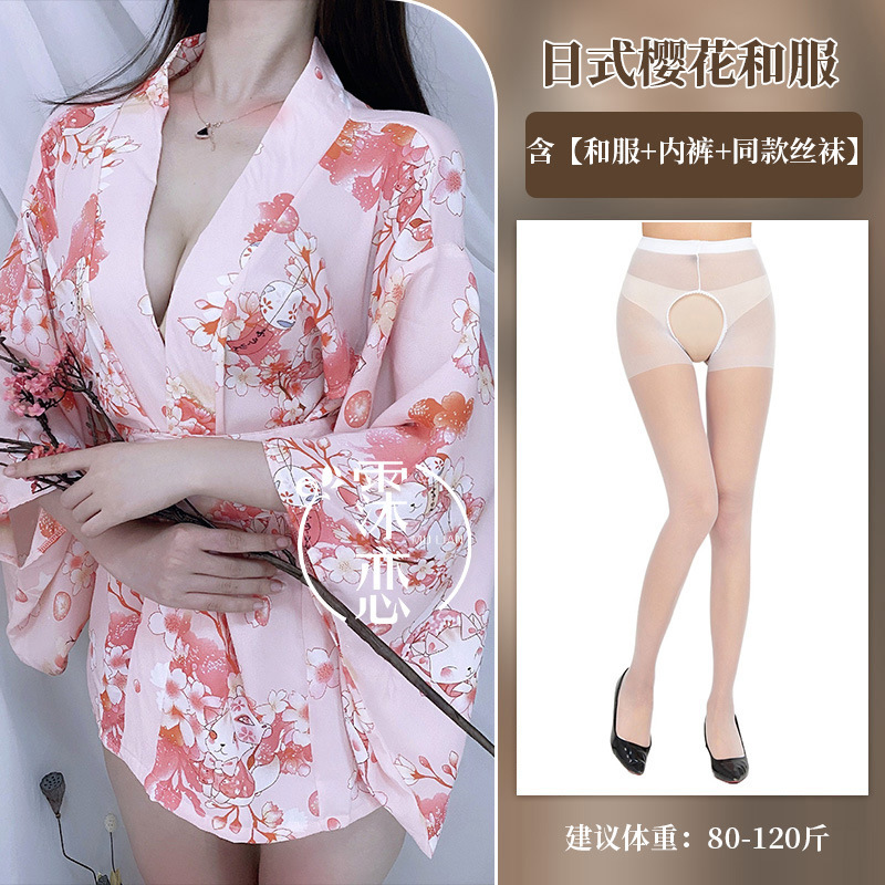 핑크 프린트 + 흰색 가랑이 없는 양말