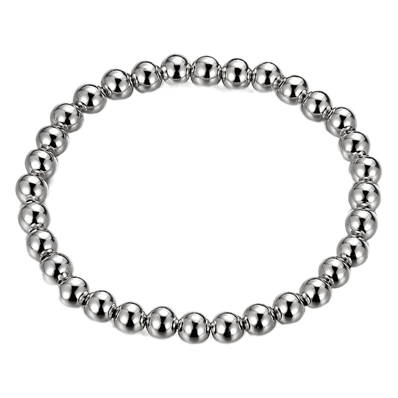 Europeo y americano transfronterizo nueva electroforesis oro redondo grano pulsera personalidad creativa simple metal elástico pulsera al por mayor