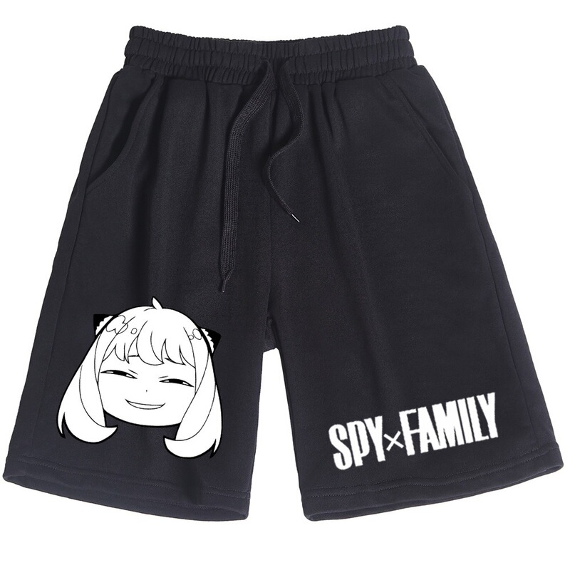 Foreign trade summer new sports pants spy play house two-dimensional animation around men's and women's casual shorts