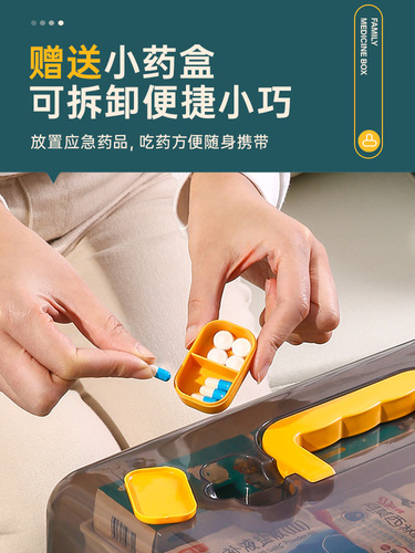 Household medicine box family large-capacity multi-layer medicine box full set of medicine storage box medicine storage box medical box