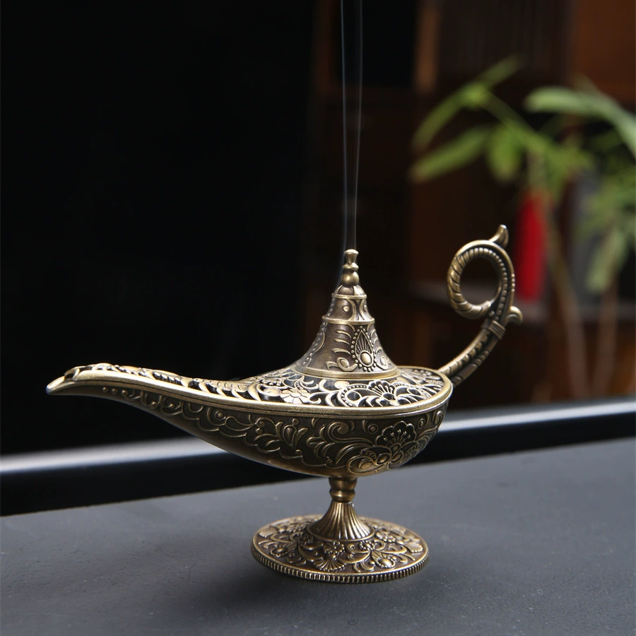 Волшебная лампа Аладдина, курильница из сплава, маленькое благоприятное облако, антипригарная пудра, агаровое дерево, сандаловое дерево, очищает воздух в помещении, длительная ароматерапия