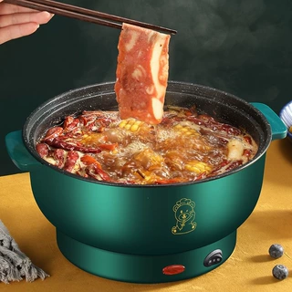 电炒锅不粘锅多功能电热锅宿舍煮面锅小电锅家用煮饭炒菜一体火锅
