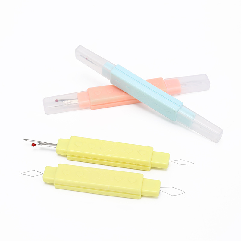 二合一穿线器拆线器两用款缝纫工具便携式家用开扣眼挑线器穿针器