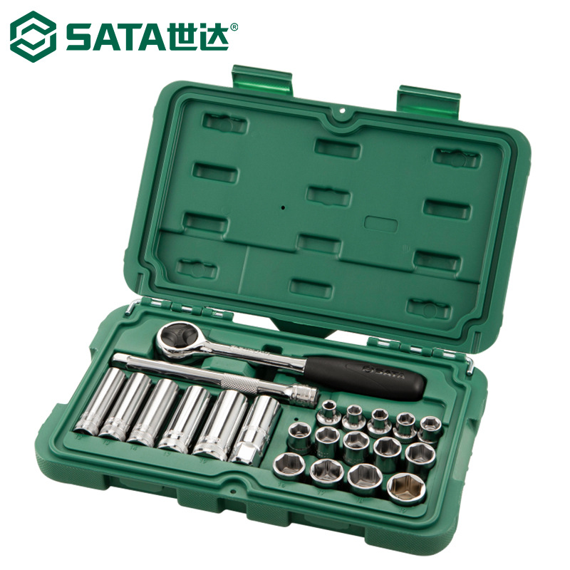 【含税】供应SATA世达工具22件10MM系列套筒组套09524