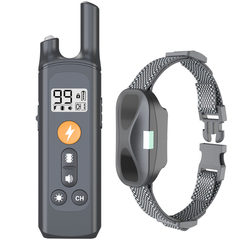 New remote control dog training device barking stop electronic shock collar rechargeable waterproof pet anti-dog barking training collar New remote control dog training device barking stop electronic shock collar rechargeable waterproof pet anti-dog barking training collar
