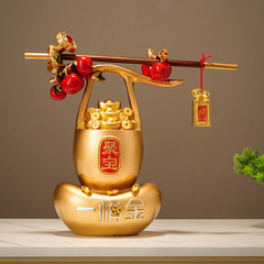 中国風の満足のいく宝の壺の装飾品クリエイティブショップ新築祝いオープニングギフト玄関リビングルームワインキャビネット富を引き寄せる装飾
