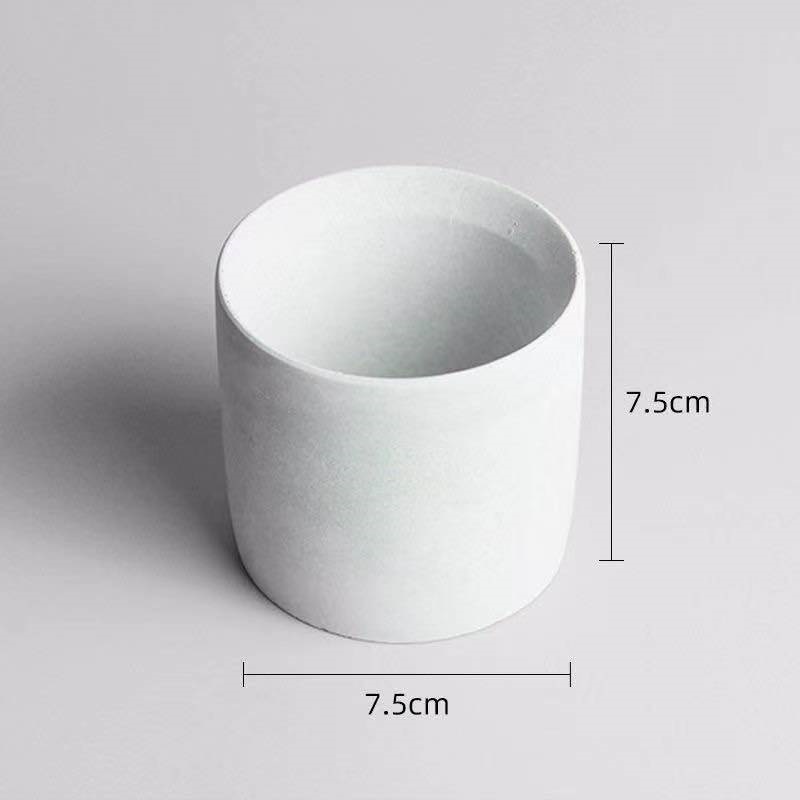 Creativo pequeño escritorio arte plantación planta decorativa flor verde maceta interior maceta carnosa cemento de oficina europeo