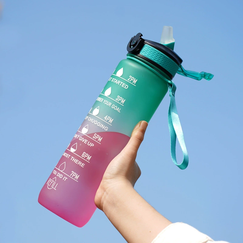 Объемное стекло для воды с стеклом, Amazon, 32 oz, (跨境贸易), градиент