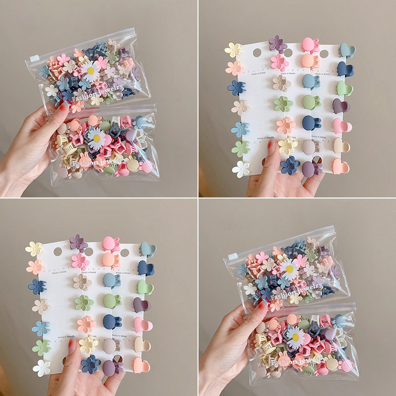 Color simple enlatado pequeño clip de cabello frontal de la princesa clip de cabello roto clip de cabello adorable toque de cabello