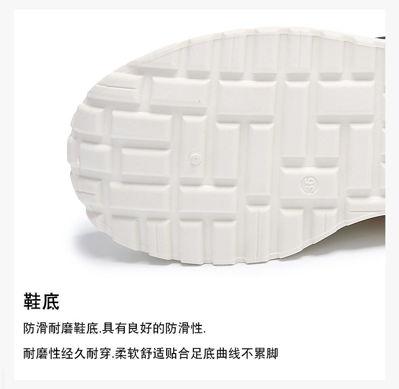 Giày sneaker nữ đế dày kiểu giày trắng cổ thấp, gót vừa 3–5 cm, dây buộc phía trước — Màu kaki be, Màu xanh be, Màu xám be chi tiết 10