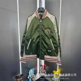 跨境 25ss 秋季新款 EV福神锦鲤刺绣休闲夹克外套 男款批发