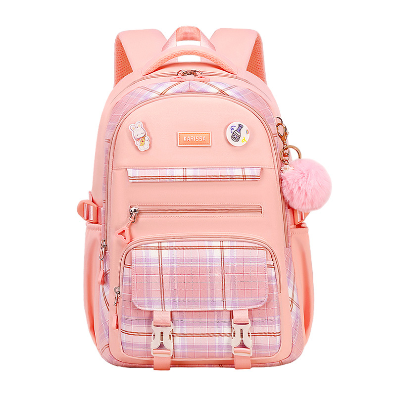 2024 Nueva Tela Escocesa niños estudiante de La Escuela Primaria Mochila De Grado 1-3-6 de tela Oxford mochila ligero chica